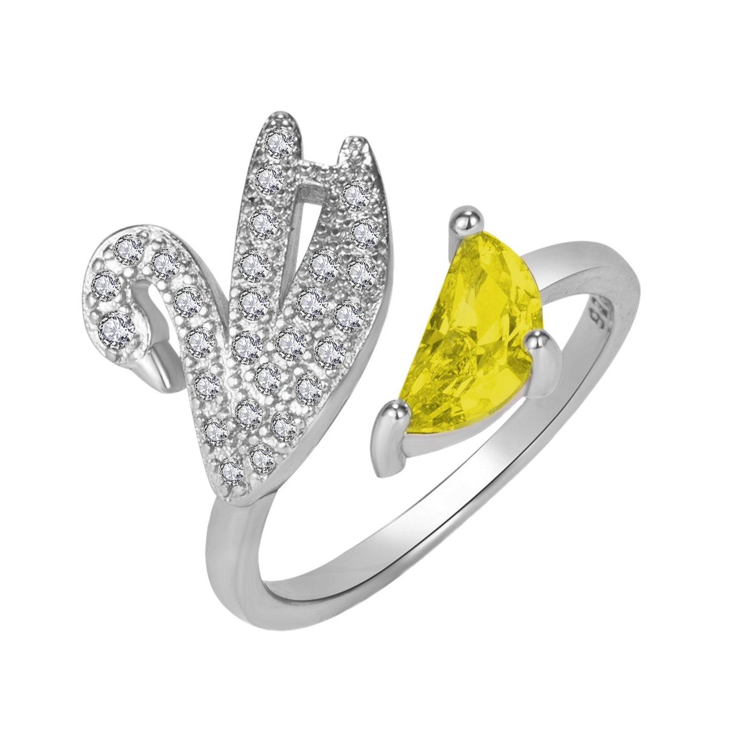 Trendy Creative White Swan Zircon Colorful Crystals Pave Ear Full Jewelry Set