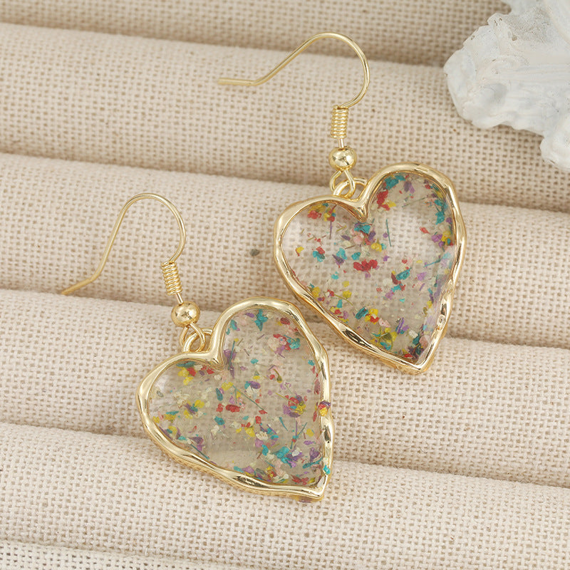 Unique Morning Moon Copper Geometric Source Earrings