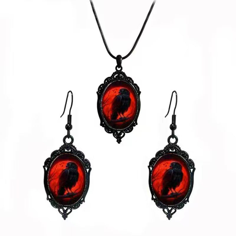 Fashion Elegant Glass Suite Romantic Gift Jewelry Set