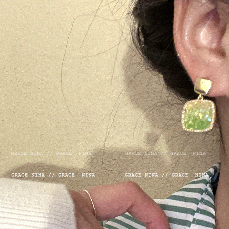 Green Ear Super Hot Premium Niche Earrings