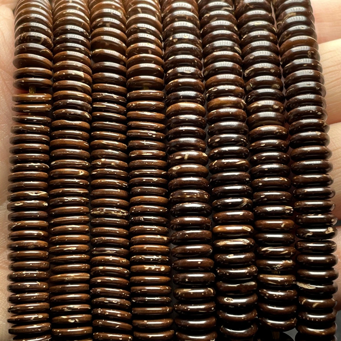 Coconut Shell Spacer Scattered Beads Slices Jewelry Accessories