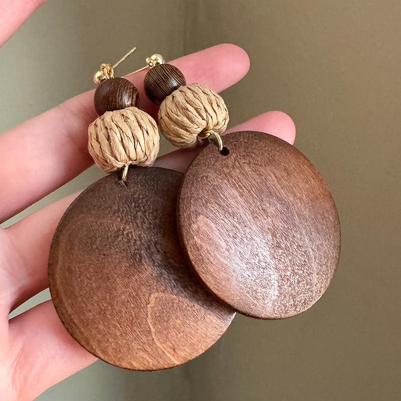 Unique Wooden Beaded Retro Personality Premium Rings