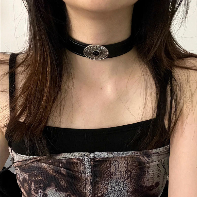 Women's & Men's Tibetan Metal Totem Distressed Punk High Necklaces