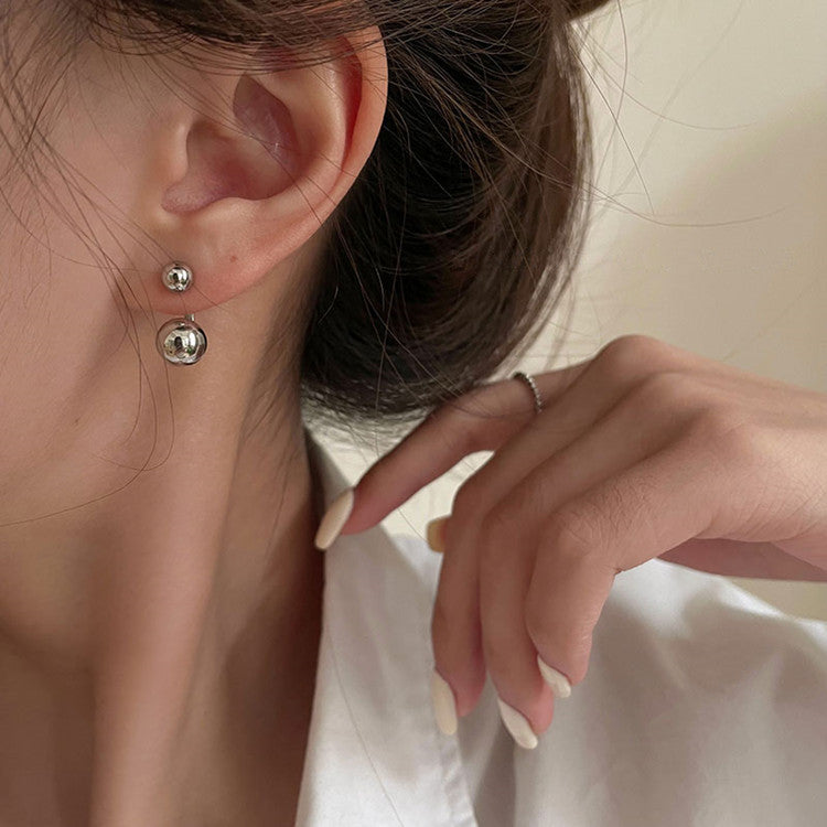Beads Two With Niche Design Female Earrings