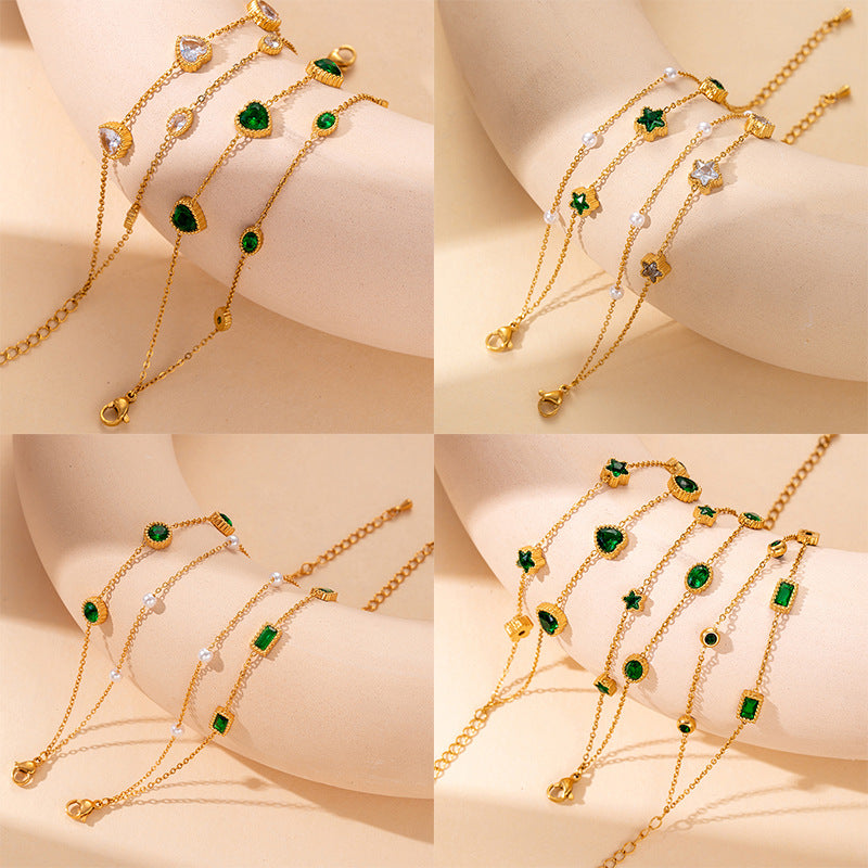 Women's Steel Fashion Retro Titanium High-grade Simple Graceful Bracelet