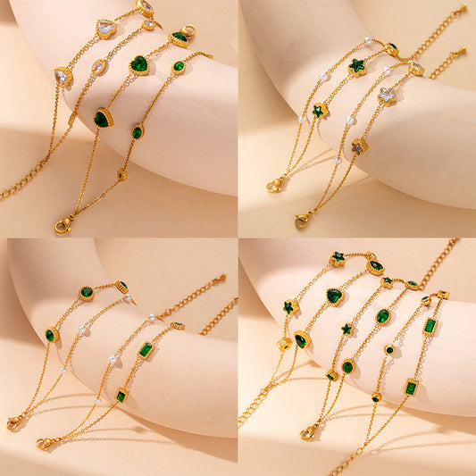 Women's Steel Fashion Retro Titanium High-grade Simple Graceful Bracelet