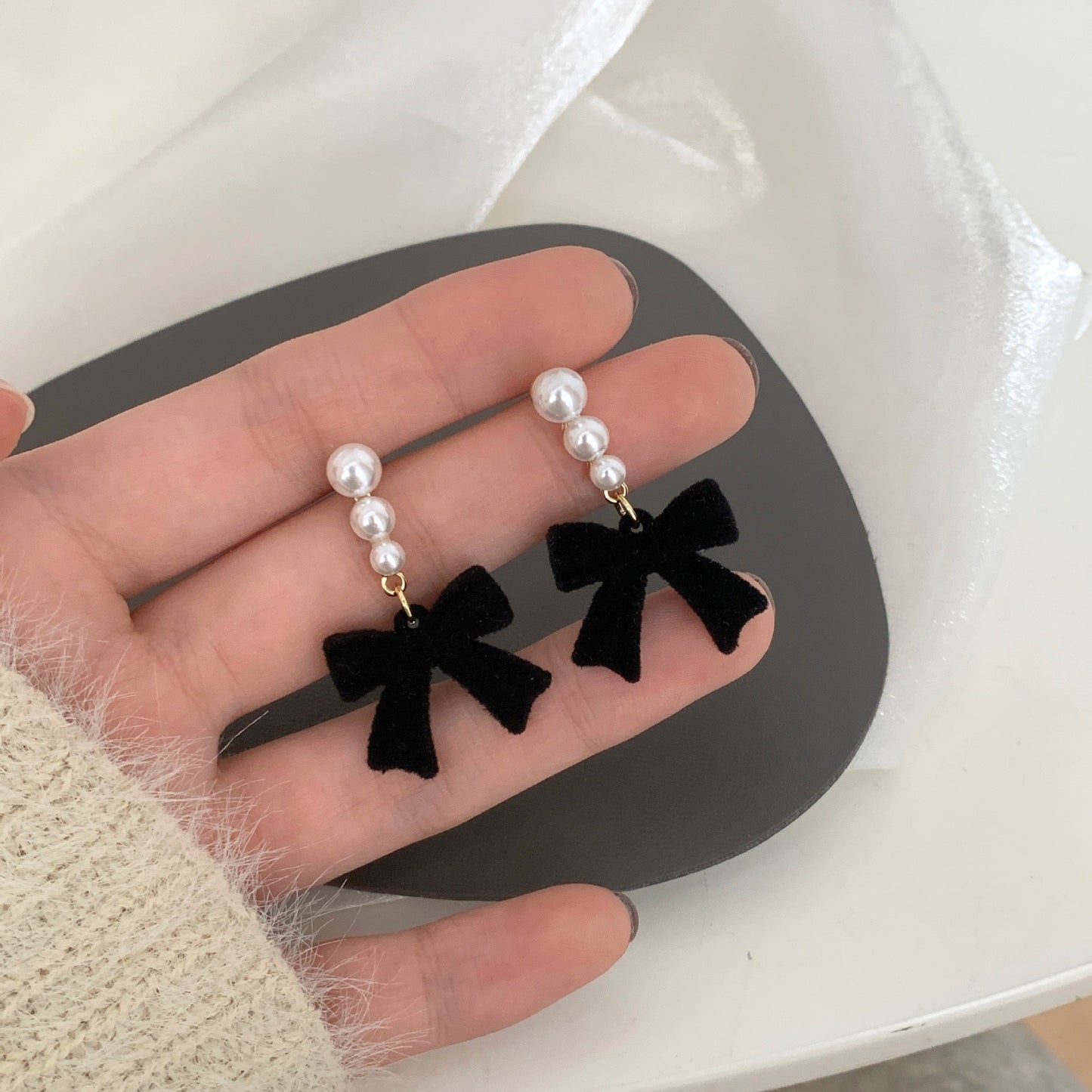 Women's Low Price Light Luxury Premium Temperamental Pearl Eardrops Rings