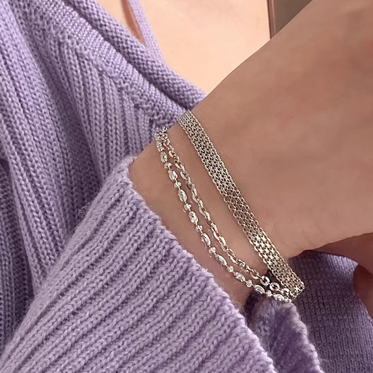 Women's Cool Style Simple Twin High-grade Design Bracelets