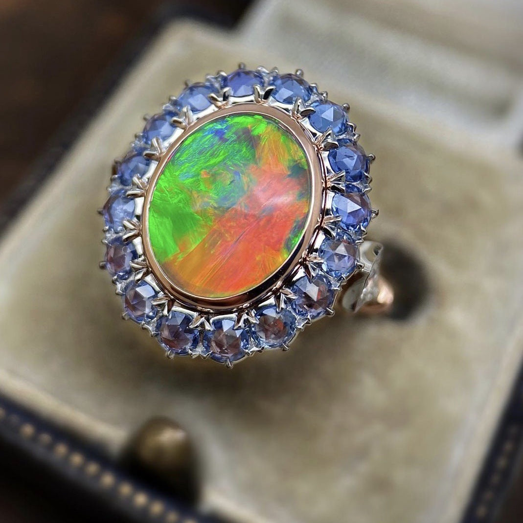 Glamorous Engagement Zircon Inlaid Fashion Alloy Rings