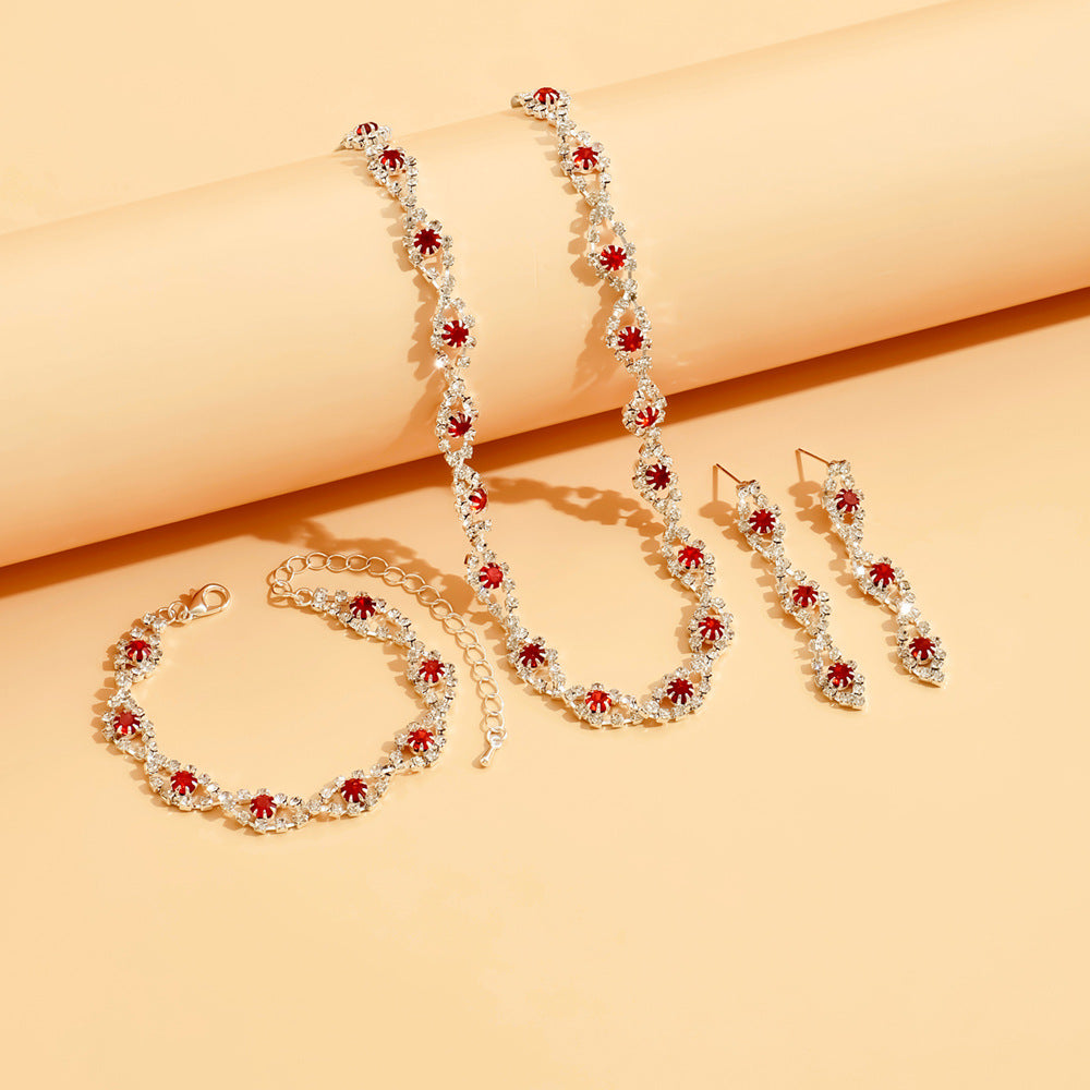 Casual New Irregular Chain Design Bridal Jewelry Set