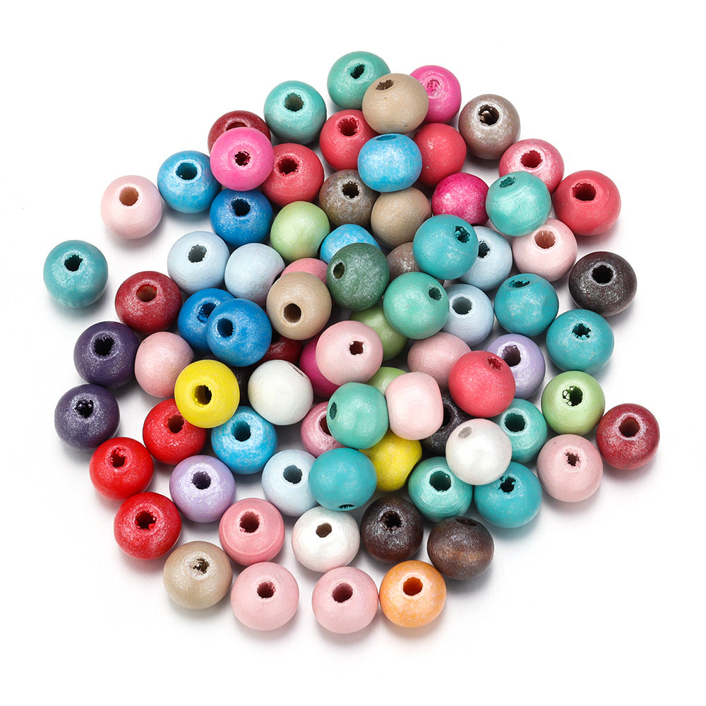 Beads Wooden Bead Scattered Handmade Log Jewelry Accessories