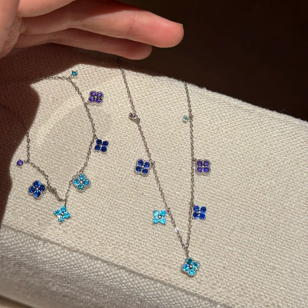 Women's Four-leaf Clover Fashion French Entry Lux Twin Jewelry Set