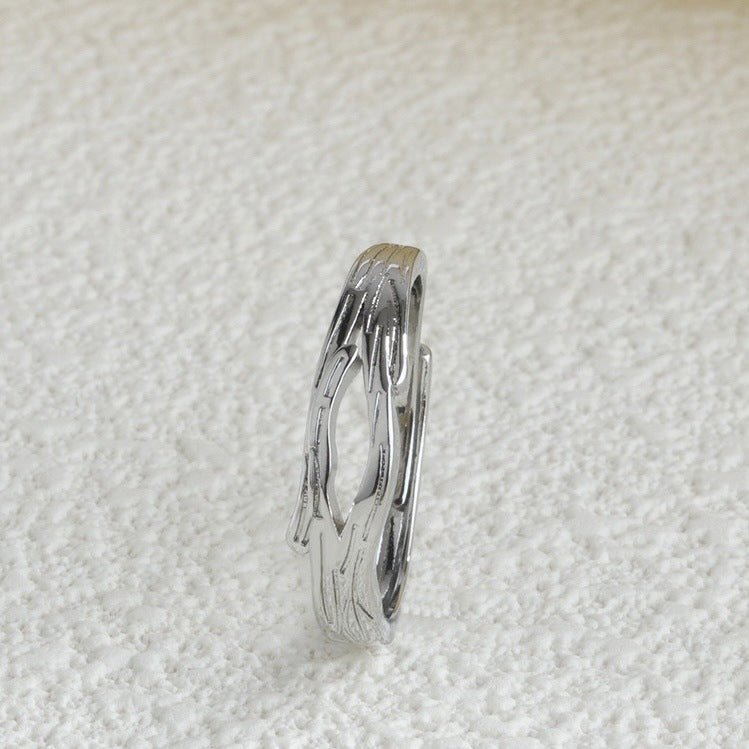 Of Minority Simple Valentine's Day Gift Fashion Creative Ginkgo Ring