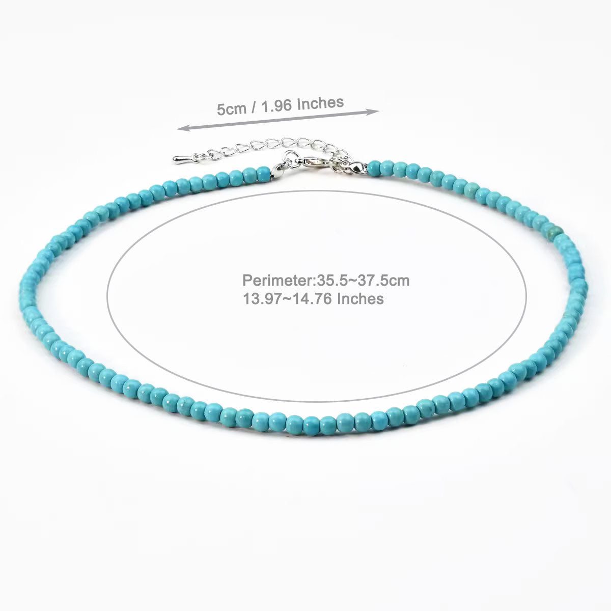 Women's Artistic Turquoise Beaded High-grade Light Luxury Necklaces