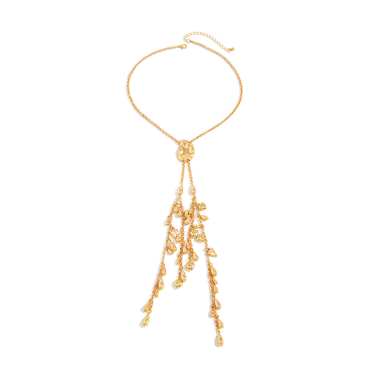 Style Irregular Geometric Design Drop-shaped Long Necklaces