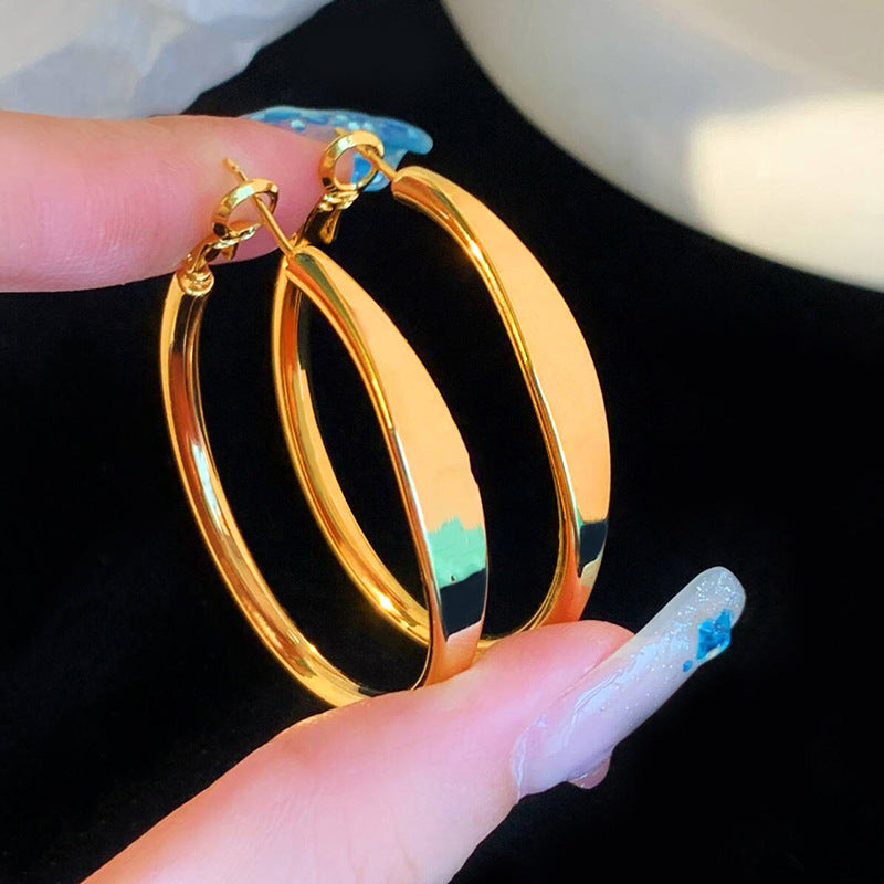 Fashion Exaggerated High Sense Circle Metal Bracelets