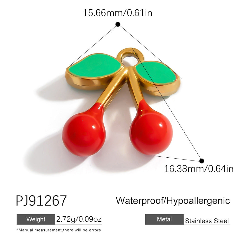 Mini Fruit Cartoon Pastoral Style Three-dimensional Jewelry Accessories
