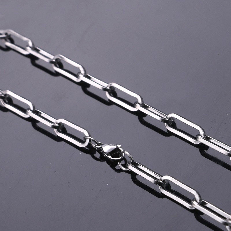 Featured Fashion Titanium Chain Choker Handmade Necklaces