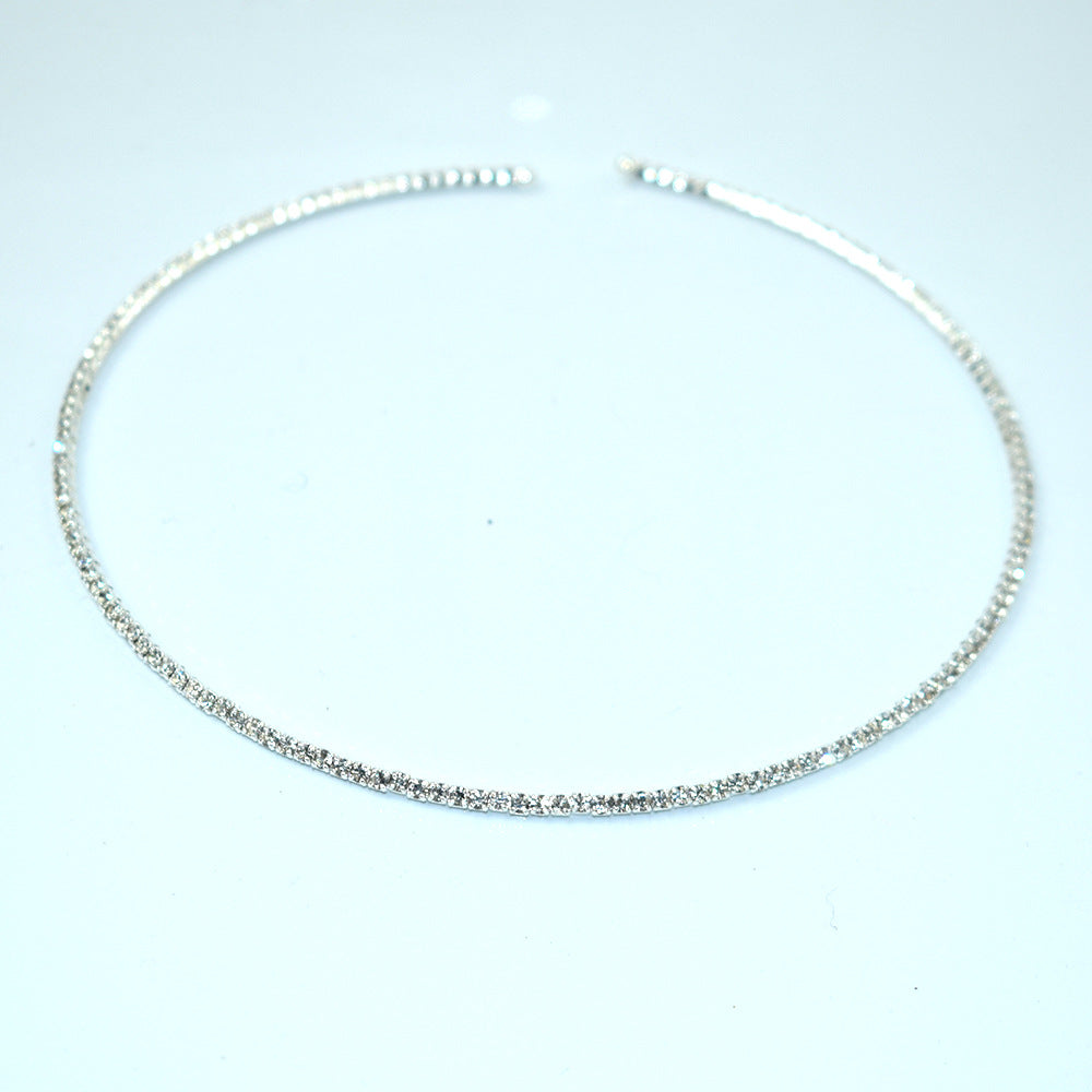 Fashion Single-layer Rhinestone Bride Wedding Dress Collar