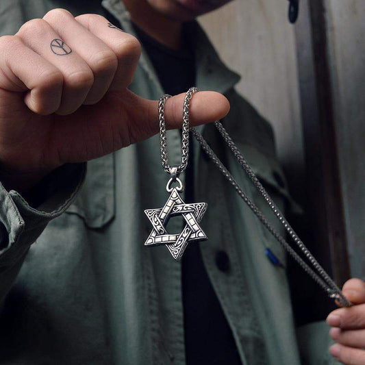Star Titanium Steel Stainless Casting Personality Necklaces