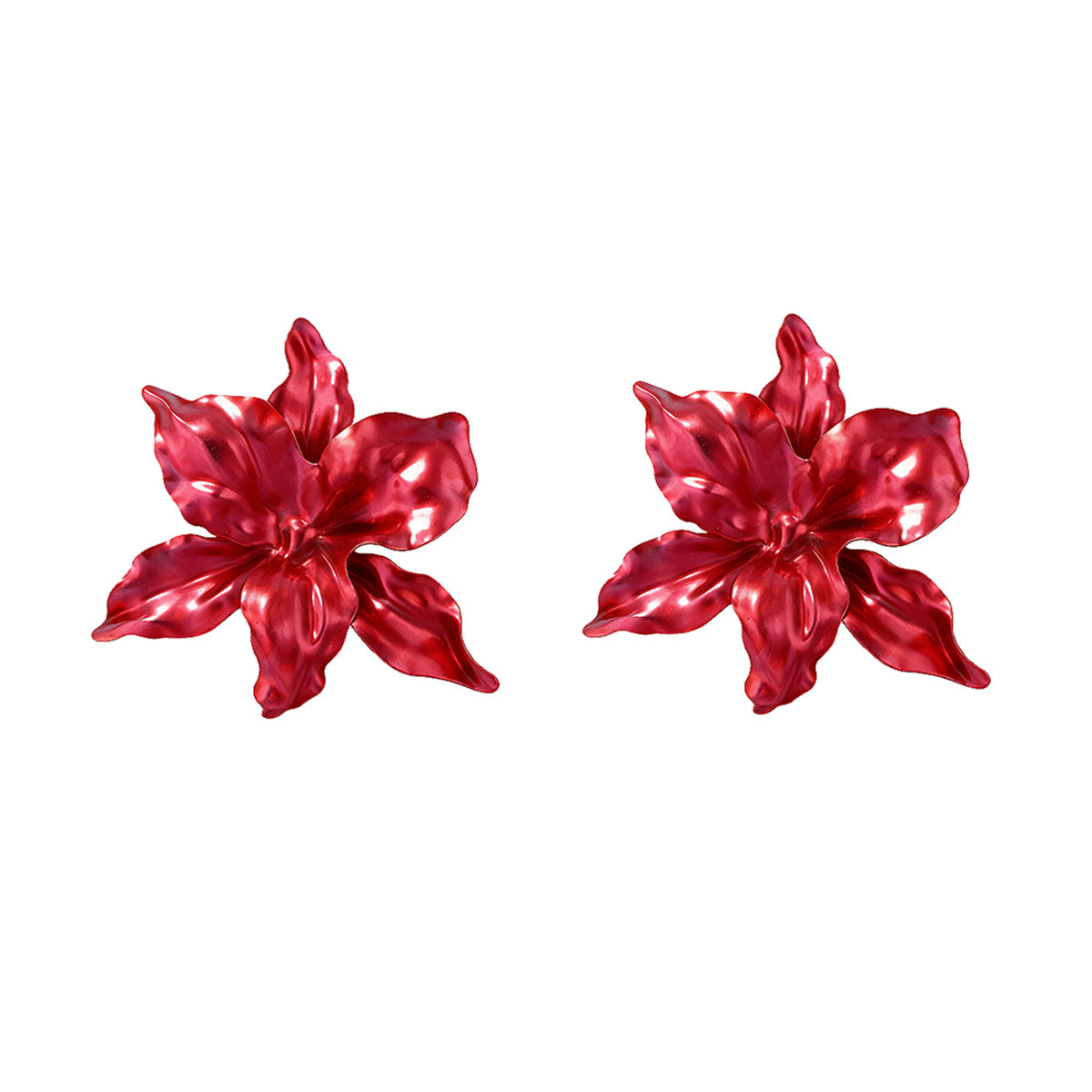 Women's Simple Exaggerated Fashion Baking Paint For Metal Rings