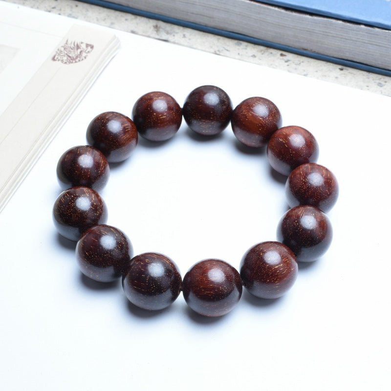 Women's & Men's Red Jasper Mud Material Indonesia Real Venus Lobular Rosewood High Bracelets