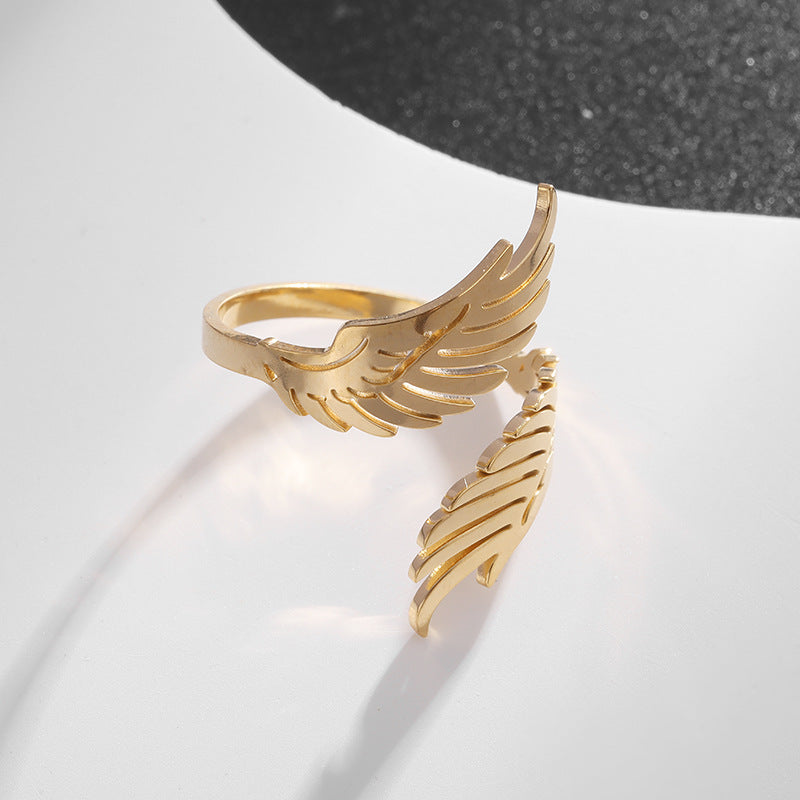Simple Style Open Adjustable Stainless Steel Rings