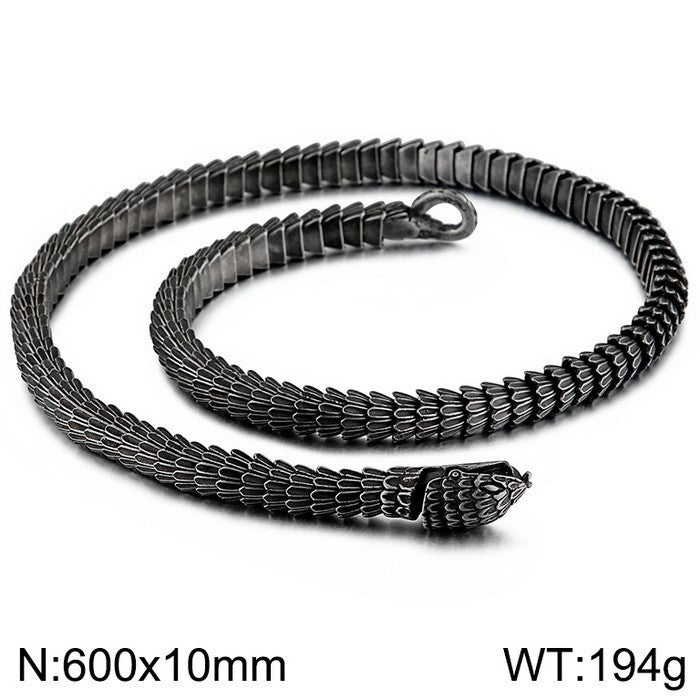 Men's Stainless Steel Snake Fashion Trend Creative Personality Bracelet