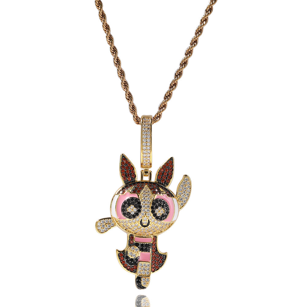 Women's & Men's Personalized Hip Hop Copper Material Pendants