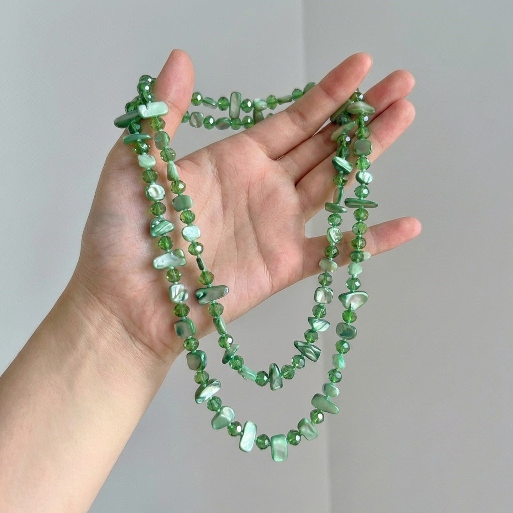Women's Beaded Personal Bohemian Ethnic Style Fashion Sweater Necklace