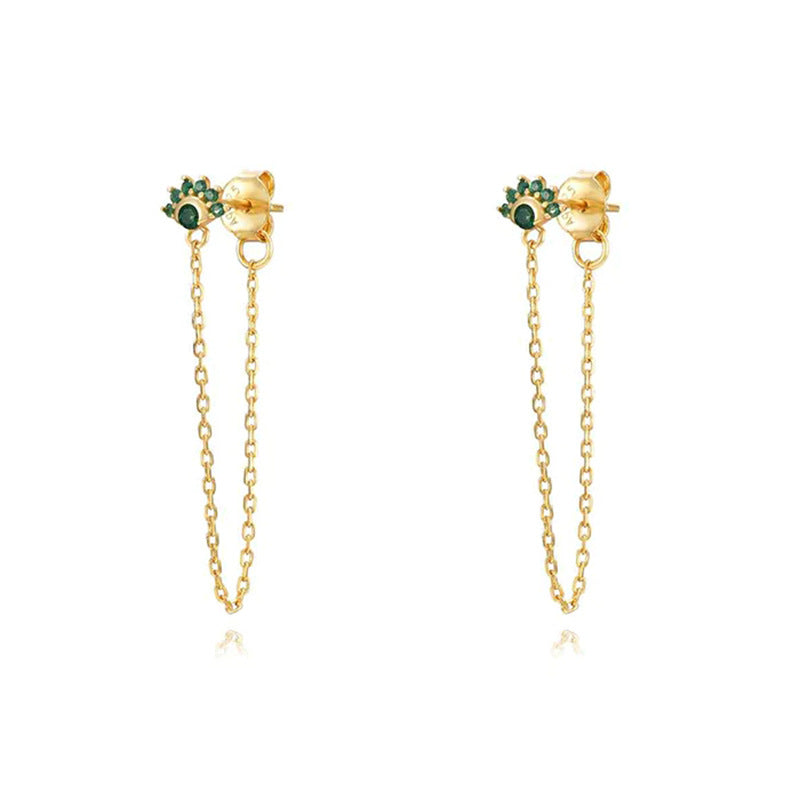 Women's Chain Double Hole Ear Fashion Trend Rings