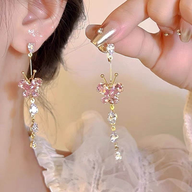 Women's Style Banquet Luxury Geometric Water Drop Light High-grade Party Earrings