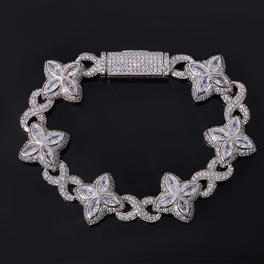Men's Zircon Cuban Hip Hop High Sense Bracelets