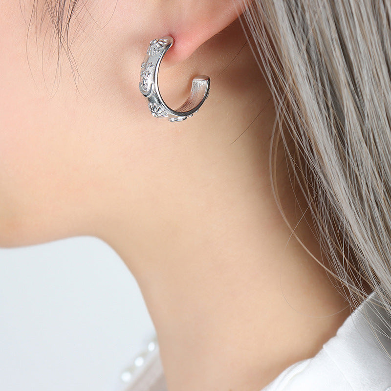 Style Elegant Graceful Minority Fashion Embossed Jewelry Set