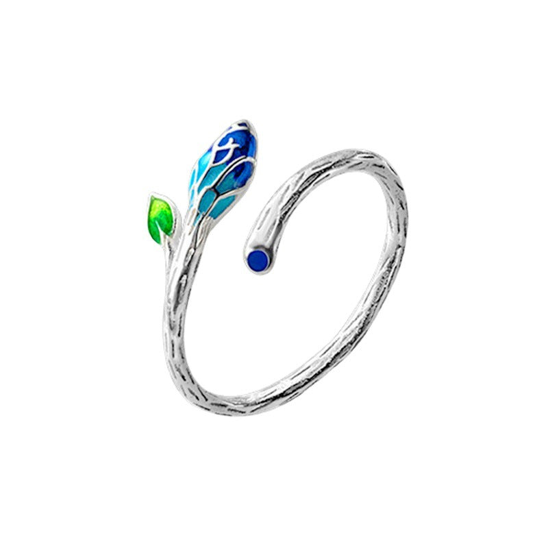 Women's Opening Fresh Temperament Branch Buds Index Ring
