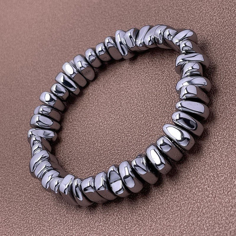 Slouchy Magnet Manual Hematite Energy Stone Necklaces