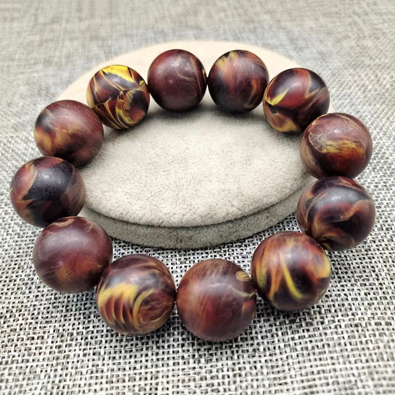Women's & Men's Mobile Perfume Ambergris Amber Round Beads Aroma Buddha Bracelet
