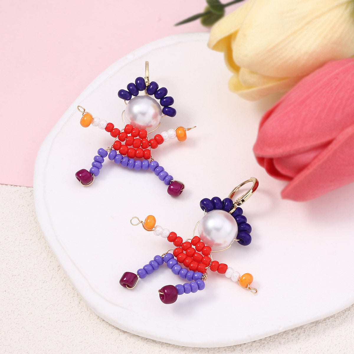 Beaded 3d Special Niche Funny Cute Ear Hook