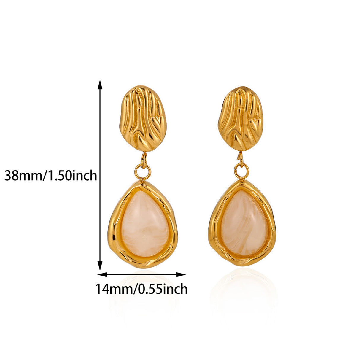 Women's Coffee Color For Light Luxury Temperament High Sense Earrings