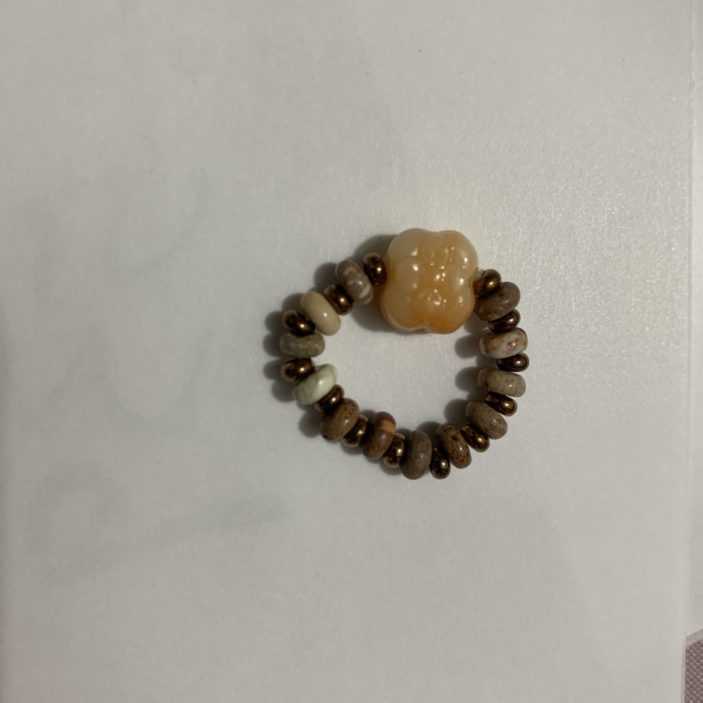 Edition Adult Antique Glaze Golden Brown Ring