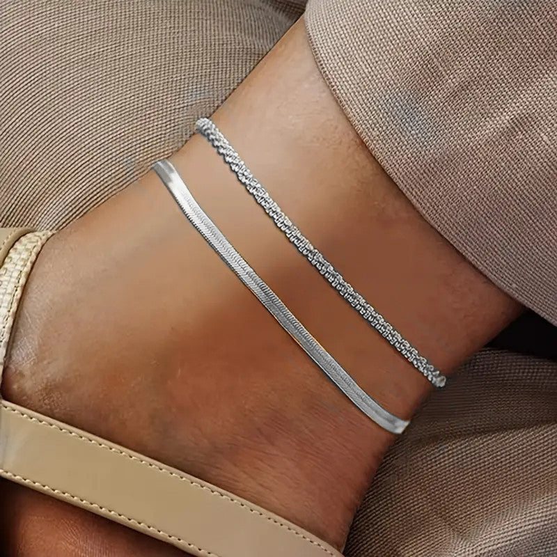 Glamorous Women's Simple Adjustable Chain Thin Bracelets