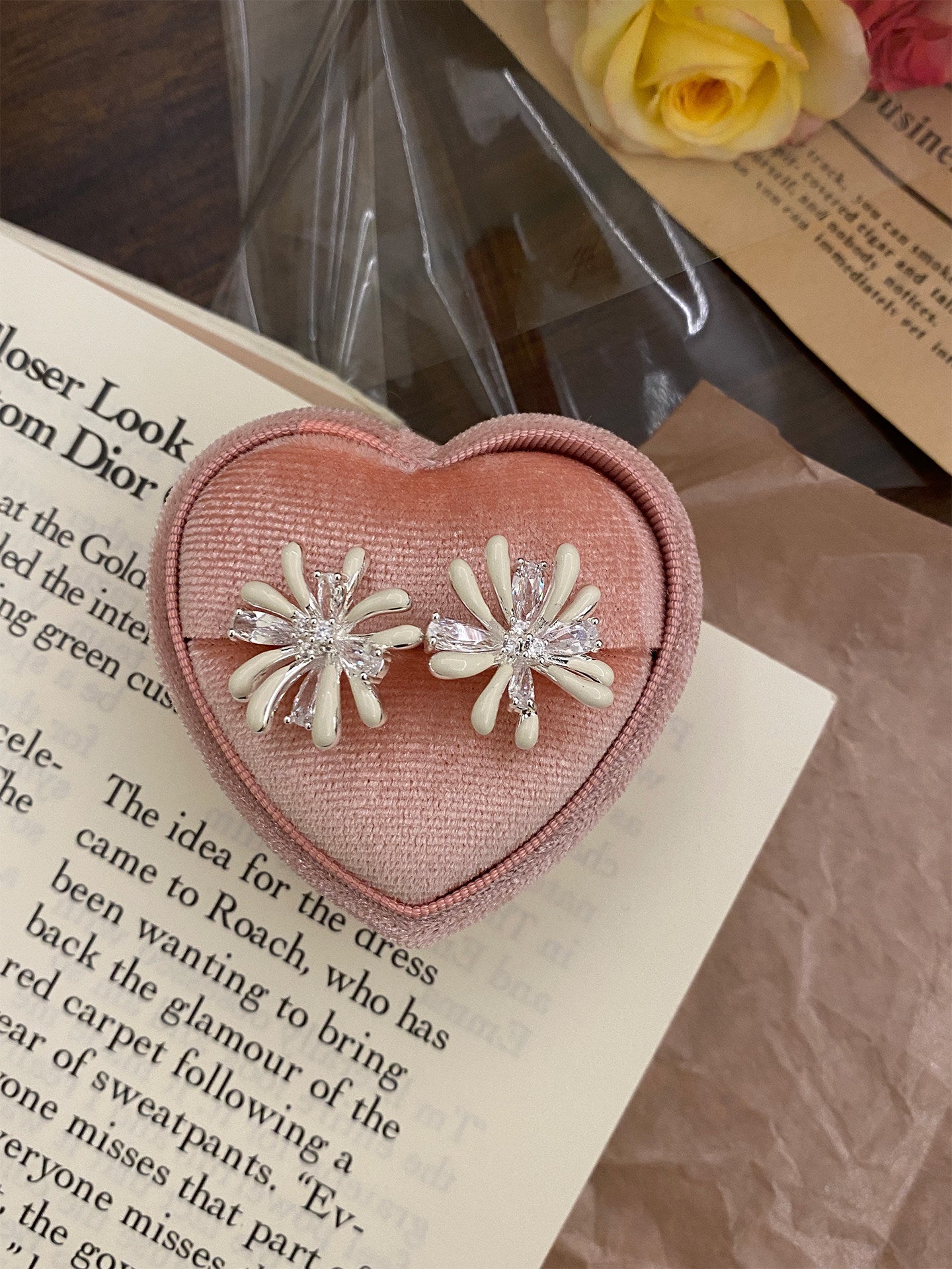 Zirconium Drip Glazed Fireworks Female Niche High Sense Graceful Exquisite Rings