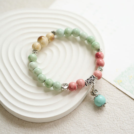 Mint Mamba Color Ceramic Chinese Style Simple Fresh Bracelets