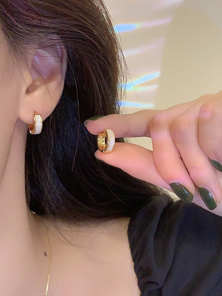 Women's Before Sleep For Small Ear Gold High-grade Clip Rings