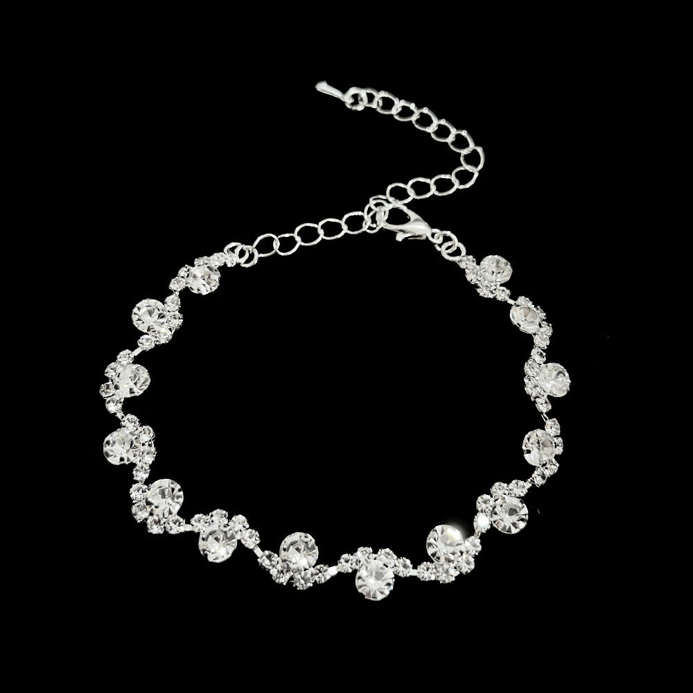 Attractive Fashion Flower Tassel Bridal Three-piece Jewelry Set