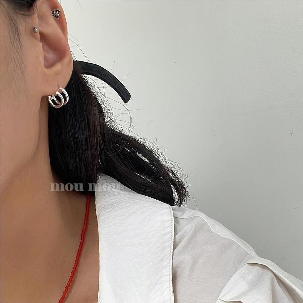 Women's Style Sterling Sier Ear Simple Stylish Earrings