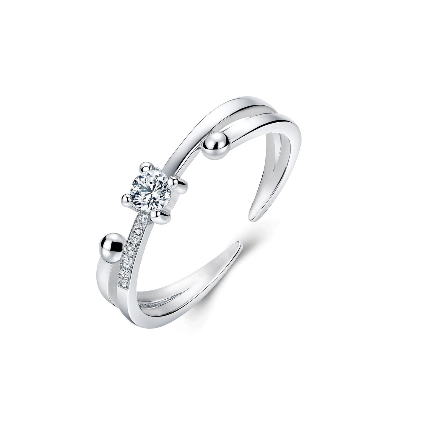 Female Light Luxury High Sense Opening Adjustable Niche Ring