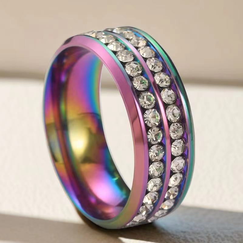 Women's Titanium Steel Design Sense Niche Style Light Luxury Spot Rings