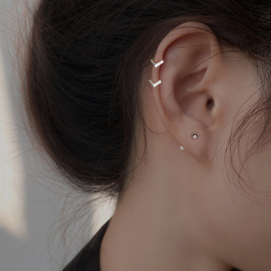 Simple Trendy Cold Korean Style Daily Earrings