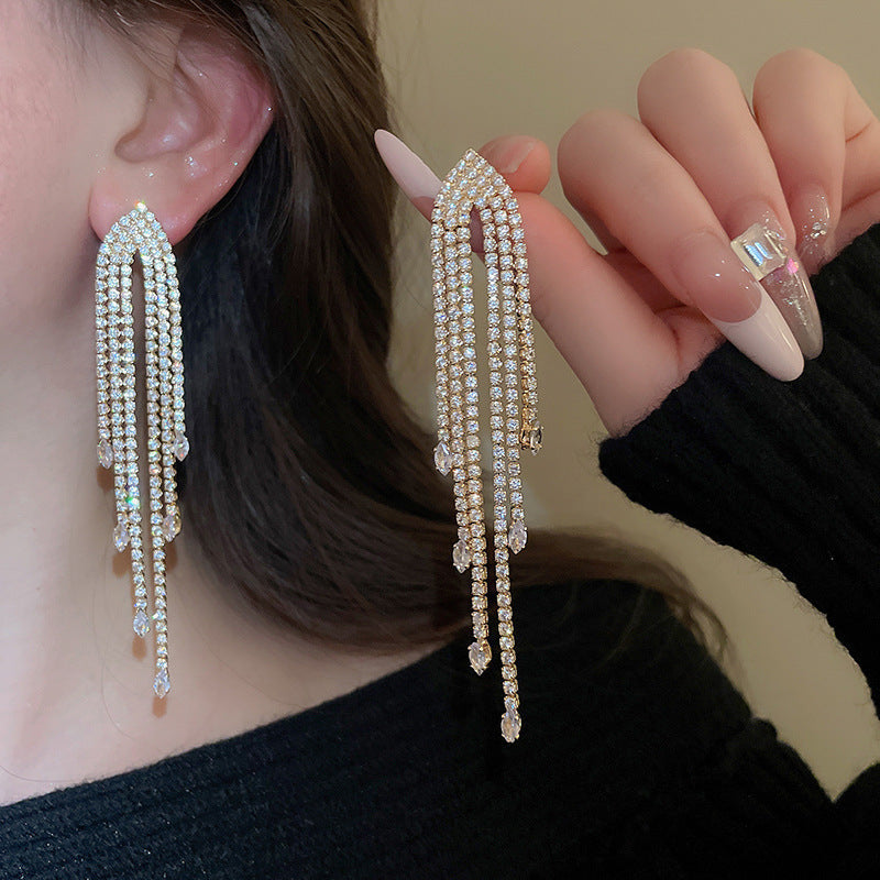 Long Fringe Female Temperament Sexy Light Luxury Ear Hook